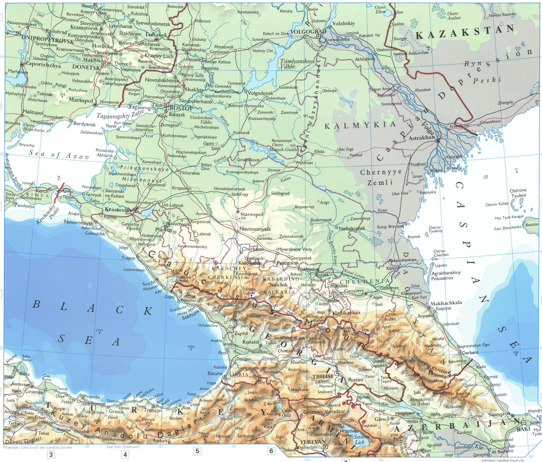 карта дельты Волги