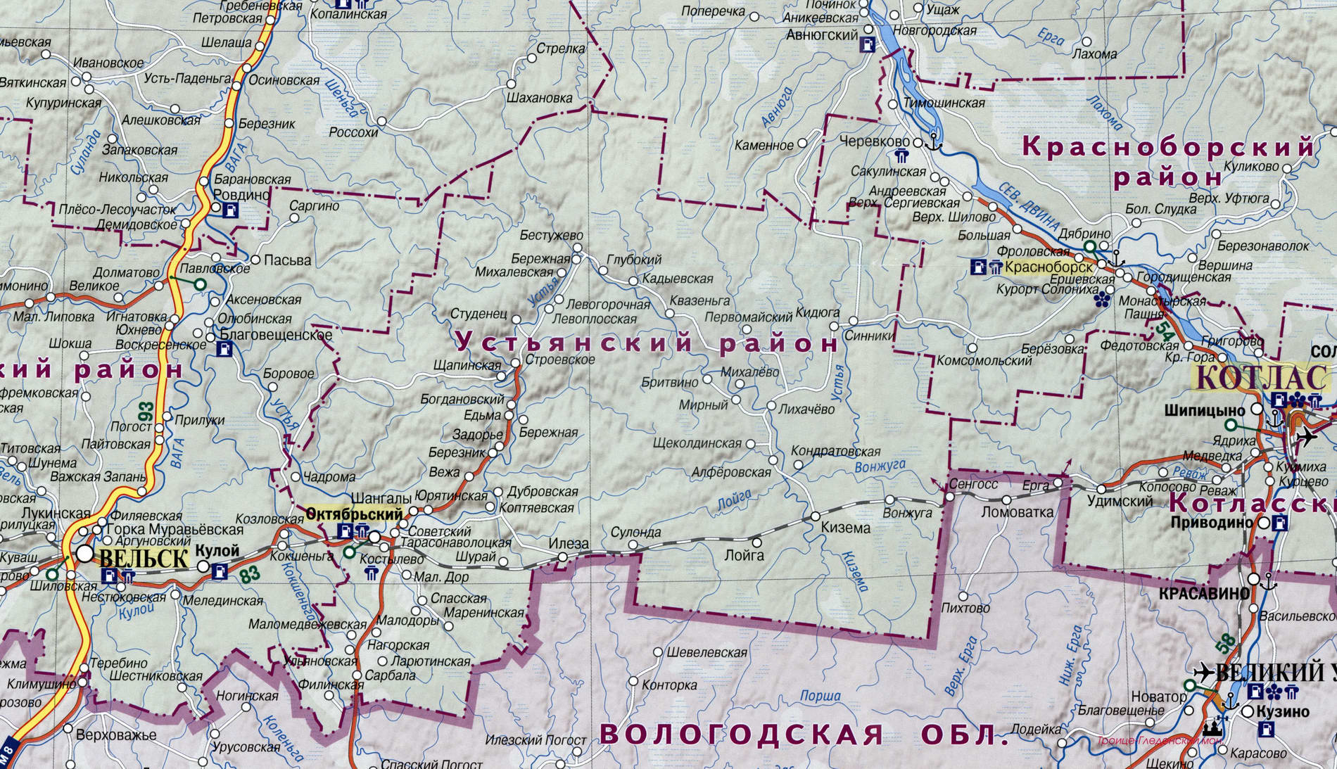 Карта щекинского района тульской области с деревнями